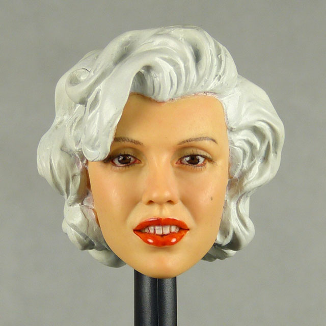 Kumik 1/6 Scale Female Head Sculpt Carole With Hairpiece - K062