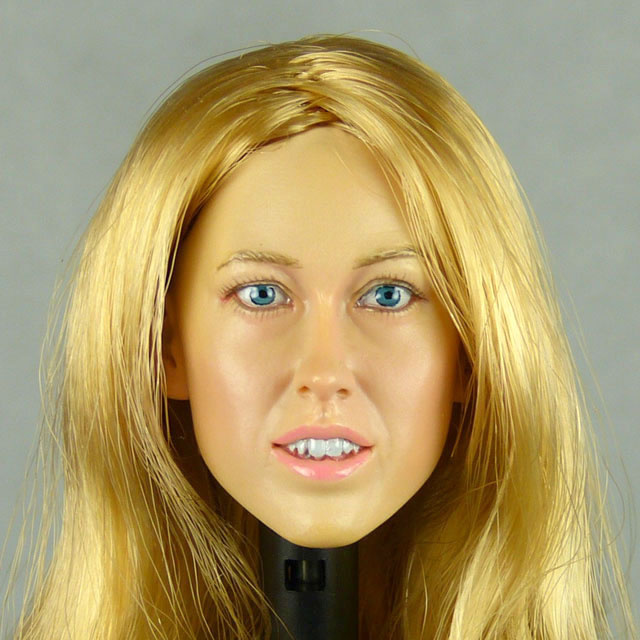 Kumik 1/6 Scale Female Head Sculpt Phoebe With Hairpiece - K098 1