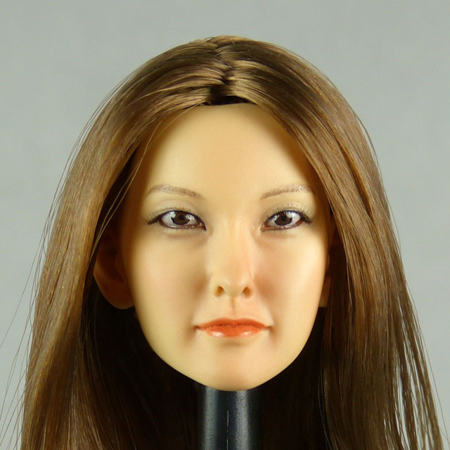 KUMIK Female Head Model Long Hair Head Carving 1/6 scale Head Sculpt KM18-29 