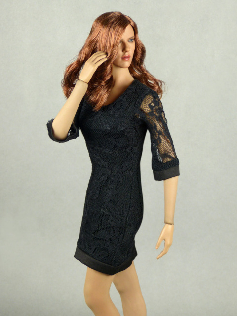 1/6 SCALE SEXY Mini Black Dress For 12 PHICEN Hot Toys Female