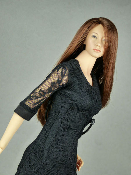 1/6 SCALE SEXY Mini Black Dress For 12 PHICEN Hot Toys Female