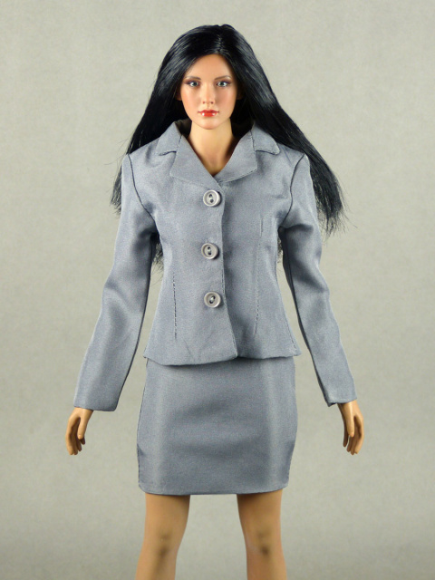 Cy Hot Toys Kumik & Nouveau Toys Female Silver Gray Suit Jacket 1/6 Phicen