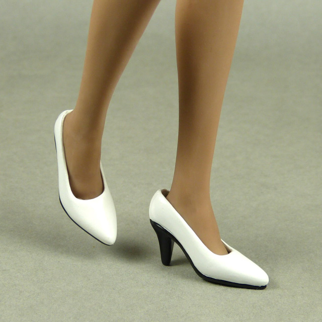 6 Scale Female Sexy White High Heel Shoes